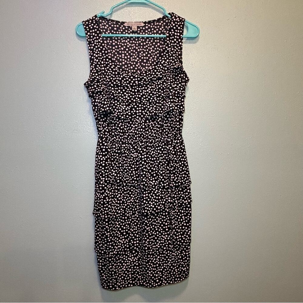 Danny & Nicole Polka Dot Sleeveless Midi Dress | Size Small | NWT